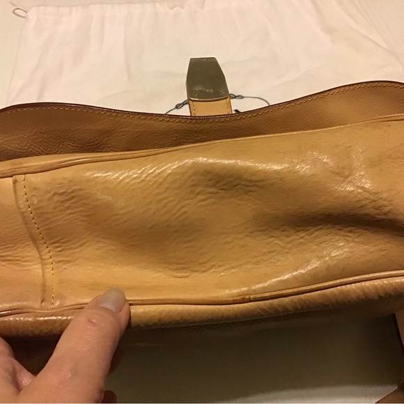 PRADA VINTAGE LEATHER HANDBAG GUC DUST BAG INCL NICE CONDITION USED - Picture 10 of 15